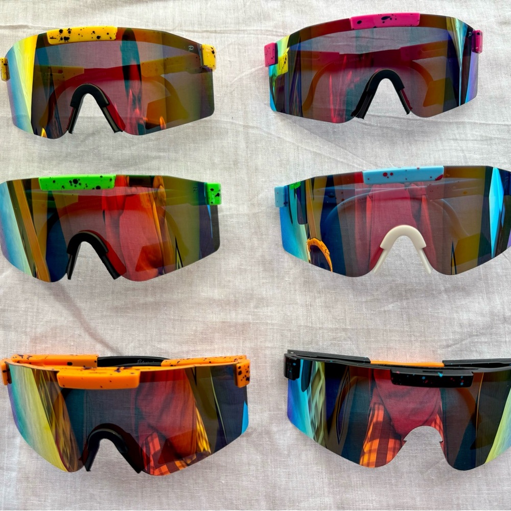 Sport Shield Sunglasses with Color Mirror ( Choose Any Color )
